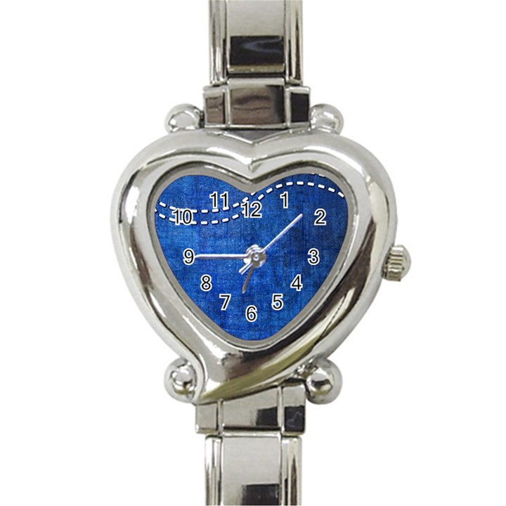 Background-jeans  Heart Italian Charm Watch