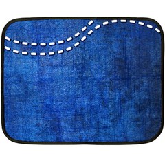 Background-jeans  Fleece Blanket (mini)