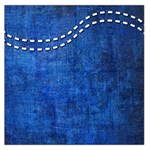 Background-jeans  Square Satin Scarf (36  x 36 ) Front