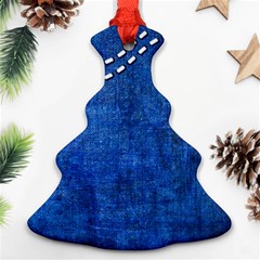 Background-jeans  Christmas Tree Ornament (two Sides) by nateshop