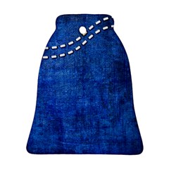 Background-jeans  Bell Ornament (two Sides) by nateshop