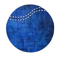 Background-jeans  Mini Round Pill Box by nateshop