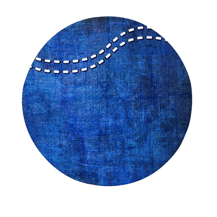 Background-jeans  Mini Round Pill Box