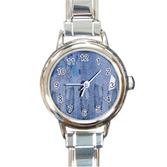 Background-jeans Round Italian Charm Watch by nateshop