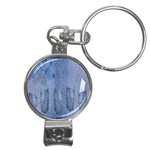 Background-jeans Nail Clippers Key Chain Front