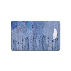 Background-jeans Magnet (name Card)