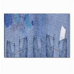 Background-jeans Postcards 5  X 7  (pkg Of 10)