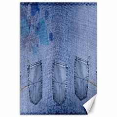 Background-jeans Canvas 12  X 18  by nateshop