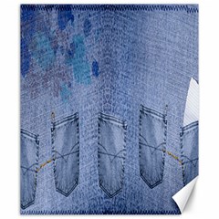 Background-jeans Canvas 20  X 24  by nateshop