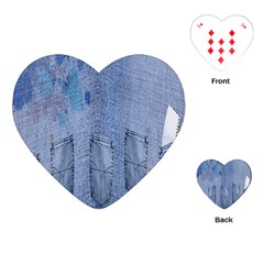 Background-jeans Playing Cards Single Design (heart) by nateshop