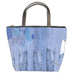 Background-jeans Bucket Bag by nateshop