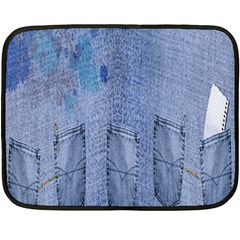 Background-jeans Fleece Blanket (mini)