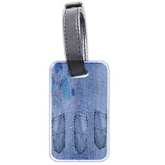 Background-jeans Luggage Tag (two Sides) by nateshop