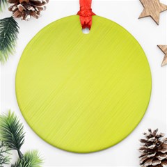 Background-texture-yellow Ornament (round) by nateshop