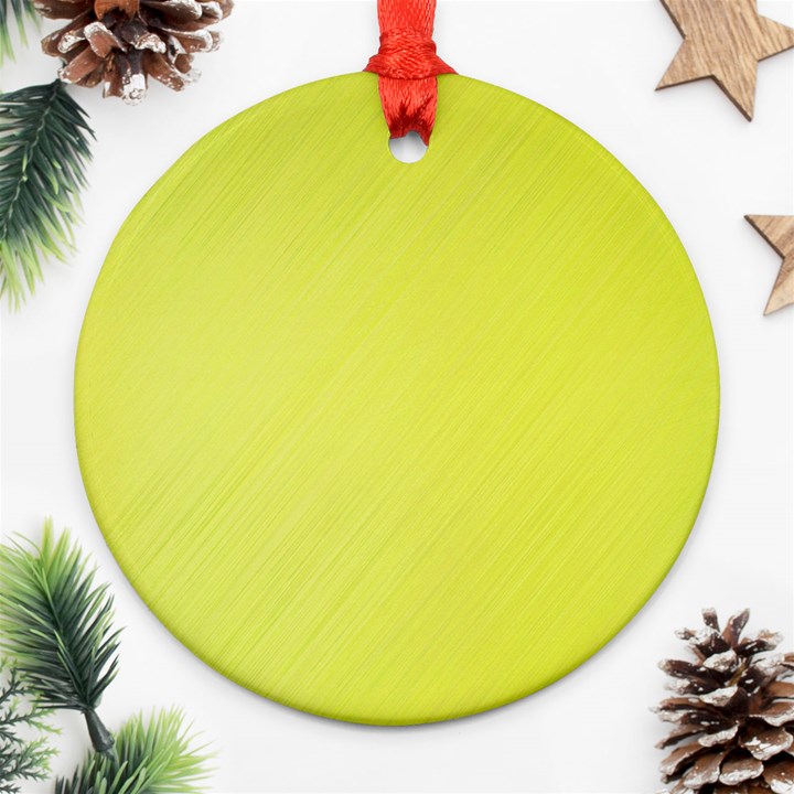 Background-texture-yellow Ornament (Round)