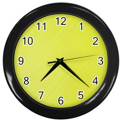 Background-texture-yellow Wall Clock (black)