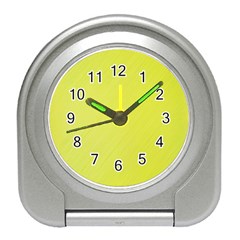 Background-texture-yellow Travel Alarm Clock by nateshop