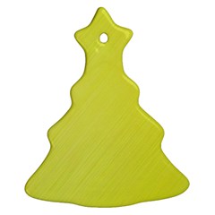 Background-texture-yellow Christmas Tree Ornament (two Sides) by nateshop