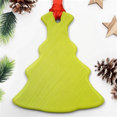 Background-texture-yellow Christmas Tree Ornament (two Sides) by nateshop