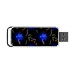 Formula Background Pattern Texture Design Portable Usb Flash (two Sides) by Ravend