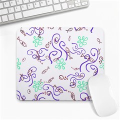 Background Pattern Wallpaper Fish Large Mousepad