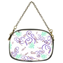 Background Pattern Wallpaper Fish Chain Purse (one Side) by Ravend