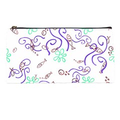 Background Pattern Wallpaper Fish Pencil Case by Ravend