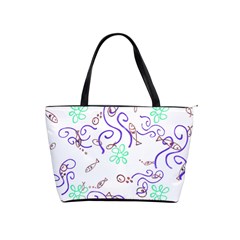 Background Pattern Wallpaper Fish Classic Shoulder Handbag