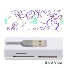 Background Pattern Wallpaper Fish Memory Card Reader (Stick)