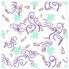 Background Pattern Wallpaper Fish Lightweight Scarf 