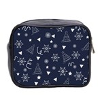 Tree Christmas Xmas Snow Mini Toiletries Bag (Two Sides) Back