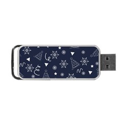 Tree Christmas Xmas Snow Portable Usb Flash (one Side) by Ravend