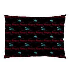 Doodle Lettering Background Pillow Case by Ravend