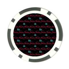 Doodle Lettering Background Poker Chip Card Guard (10 Pack) by Ravend