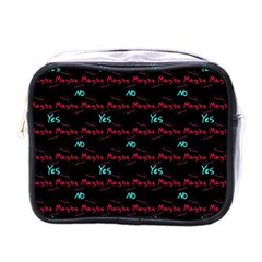 Doodle Lettering Background Mini Toiletries Bag (one Side) by Ravend