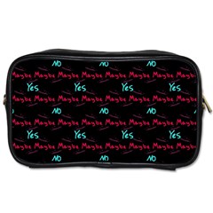 Doodle Lettering Background Toiletries Bag (one Side) by Ravend