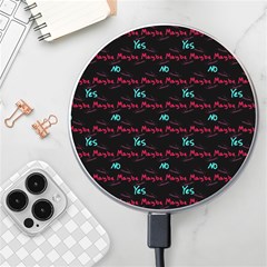 Doodle Lettering Background Wireless Charger by Ravend