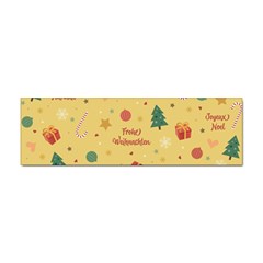 Christmas Treecandy Cane Snowflake Sticker (bumper) by Ravend