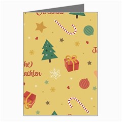 Christmas Treecandy Cane Snowflake Greeting Card by Ravend