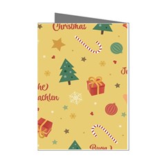 Christmas Treecandy Cane Snowflake Mini Greeting Cards (pkg Of 8) by Ravend