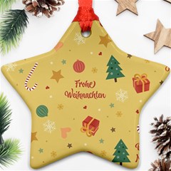 Christmas Treecandy Cane Snowflake Star Ornament (two Sides) by Ravend