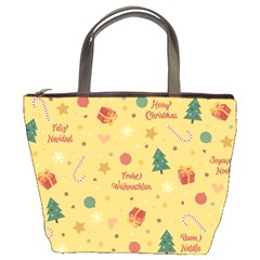 Christmas Treecandy Cane Snowflake Bucket Bag by Ravend