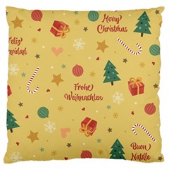 Christmas Treecandy Cane Snowflake Standard Flano Cushion Case (two Sides) by Ravend