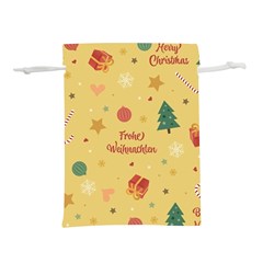 Christmas Treecandy Cane Snowflake Lightweight Drawstring Pouch (m) by Ravend