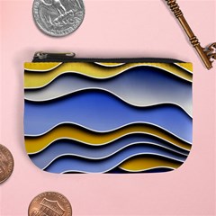 Background Abstract Wave Colorful Mini Coin Purse by Ravend