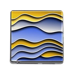 Background Abstract Wave Colorful Memory Card Reader (square 5 Slot) by Ravend