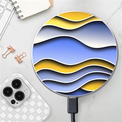 Background Abstract Wave Colorful Wireless Charger by Ravend