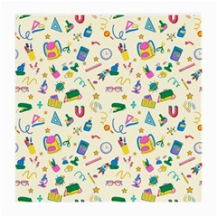 Pattern School Bag Pencil Triangle Medium Glasses Cloth (2 Sides) by Ravend