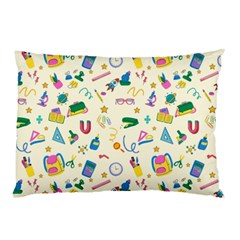 Pattern School Bag Pencil Triangle Pillow Case (two Sides) by Ravend