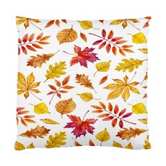 Watercolor-autumn-leaves-pattern-vector Standard Cushion Case (one Side) by nateshop